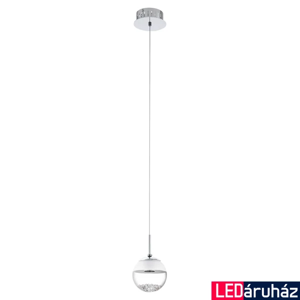 Eglo 93708 Montefio 1 1 ágú függeszték, króm, 480 lm, 3000K melegfehér, beépített LED, 1x5W, IP20