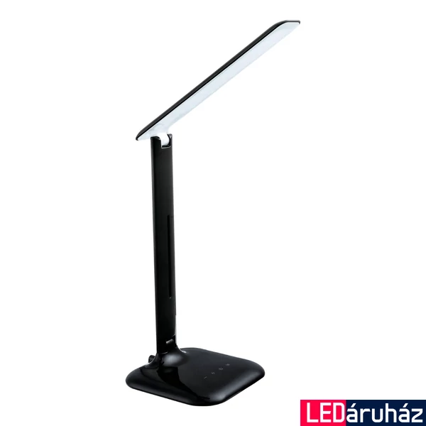 Eglo 93966 Caupo asztali lámpa, fekete, 280 lm, 3000K-6500K szabályozható, beépített LED, 2,9W, IP20