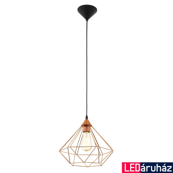 Eglo 94194 Tarbes 1 ágú függeszték, réz, E27 foglalattal, max. 1x60W, IP20