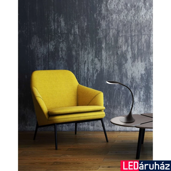Eglo 94673 Dambera asztali lámpa, íróasztalra, flexibilis, fekete, 520 lm, 3000K melegfehér, beépített LED, 4,5W, IP20
