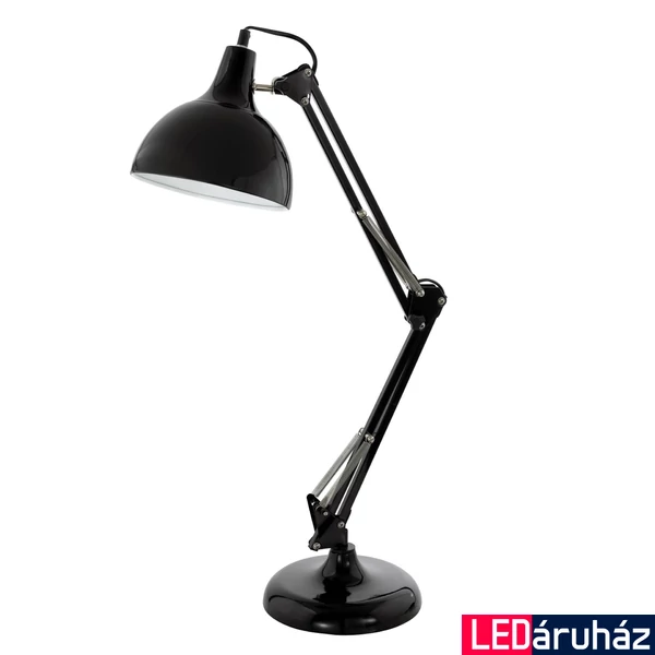 Eglo 94697 Borgillio asztali lámpa, fekete, E27 foglalattal, max. 1x40W, IP20