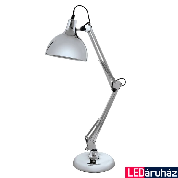 Eglo 94702 Borgillio asztali lámpa, króm, E27 foglalattal, max. 1x40W, IP20