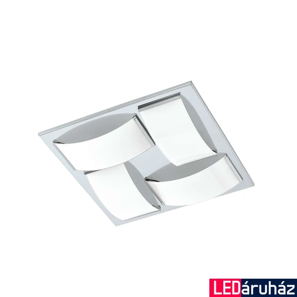 Eglo 94884 Wasao 1 fürdőszobai fali/mennyezeti lámpa, króm, 2040 lm, 3000K melegfehér, beépített LED, 4x5,4W, IP44