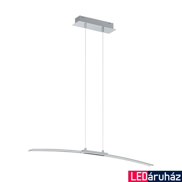 Eglo 95147 Lasana 1 ágú függeszték, króm, 2500 lm, 3000K melegfehér, beépített LED, 30W, IP20