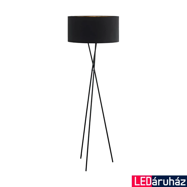 Eglo 95541 Fondachelli állólámpa, fekete, E27 foglalattal, max. 1x60W, IP20