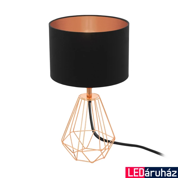 Eglo 95787 Carlton 2 asztali lámpa, fekete, E14 foglalattal, max. 1x60W, IP20
