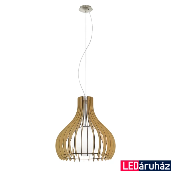 Eglo 96214 Tindori 1 ágú függeszték, fa, E27 foglalattal, max. 1x60W, IP20