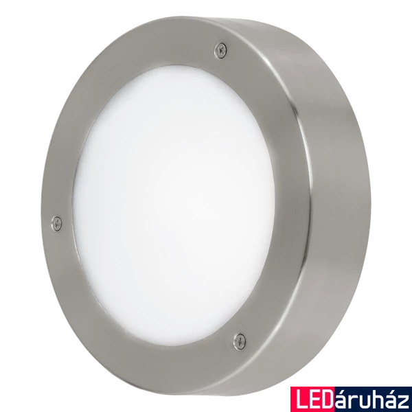 Eglo 96365 Vento 2 kültéri fali lámpa, rozsdamentes acél (inox), 410 lm, 3000K melegfehér, beépített LED, 1x5,4W, IP44