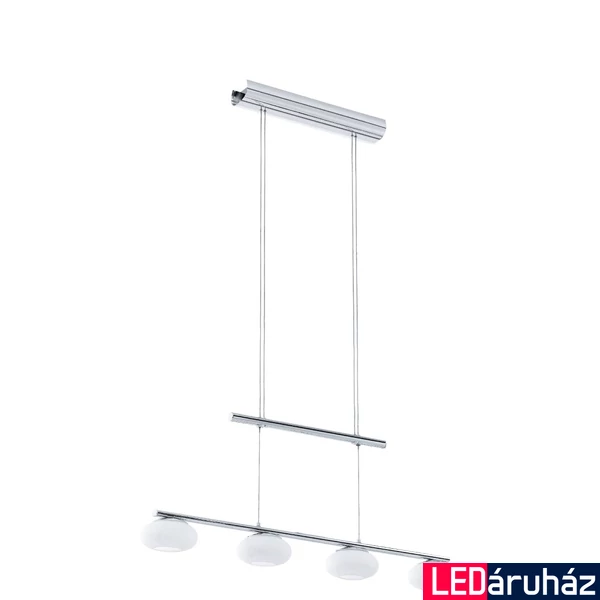 Eglo 96528 Aleandro 1 több ágú függeszték, króm, 2000 lm, 3000K melegfehér, beépített LED, 4x4,5W, IP20