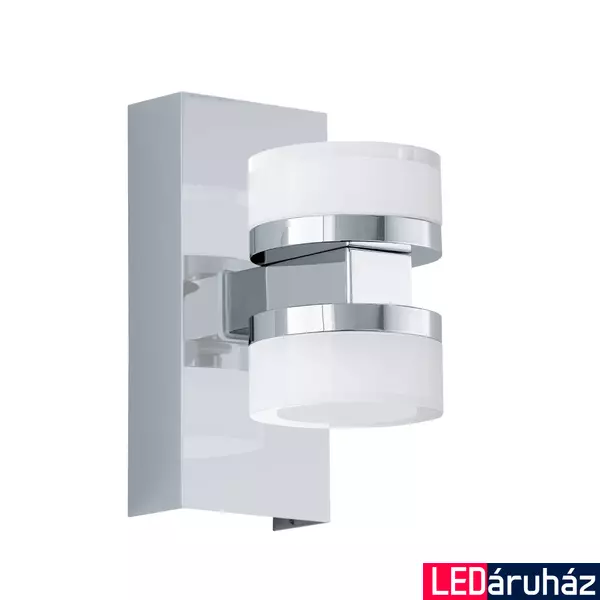 Eglo 96541 Romendo 1 fürdőszobai fali lámpa, króm, 1140 lm, 3000K melegfehér, beépített LED, 2x7,2W, IP44