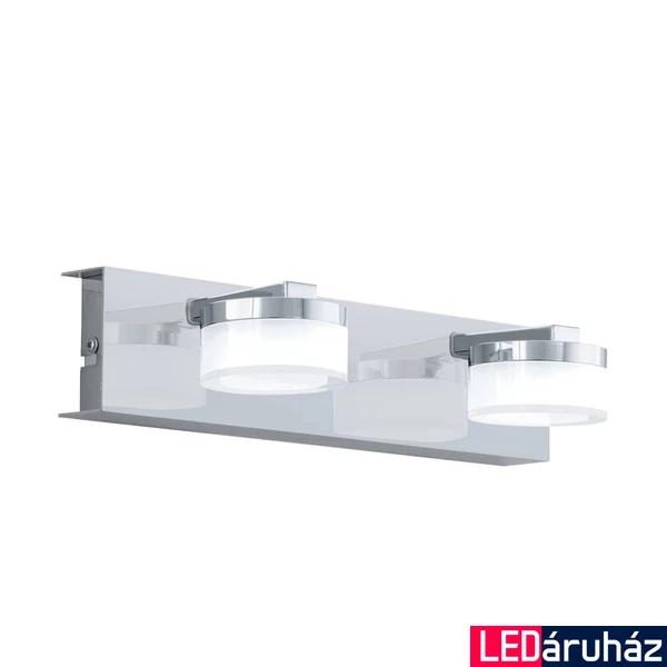 Eglo 96542 Romendo 1 fürdőszobai fali lámpa, króm, 1140 lm, 3000K melegfehér, beépített LED, 2x7,2W, IP44