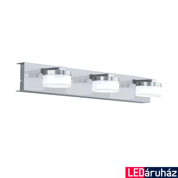 Eglo 96543 Romendo 1 fürdőszobai fali lámpa, króm, 1710 lm, 3000K melegfehér, beépített LED, 3x7,2W, IP44