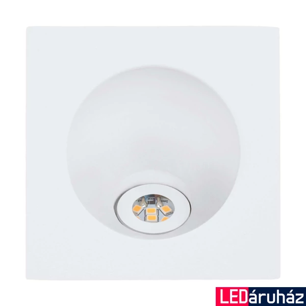 Eglo 96901 Zarate beépíthető lámpa, süllyesztett, fix, 8 cm x 8 cm, fehér, 200 lm, 3000K melegfehér, beépített LED, 2W, IP20
