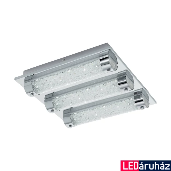 Eglo 97056 Tolorico fürdőszobai fali lámpa, króm, 3000 lm, 4000K természetes fehér, beépített LED, 3x7W, IP44