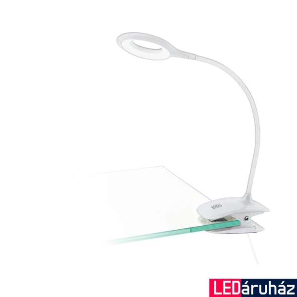 Eglo 97077 Cabado csiptethető lámpa, fehér, 80 lm, 3000K melegfehér, beépített LED, 3W, IP20
