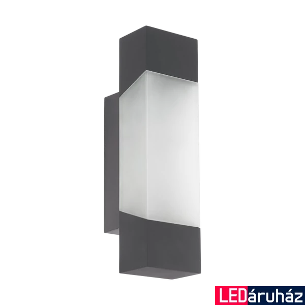 Eglo 97222 Gorzano kültéri fali lámpa, antracit, 500 lm, 3000K melegfehér, beépített LED, 1x4,8W, IP44