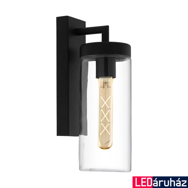Eglo 97261 Bovolone kültéri fali lámpa, fekete, E27 foglalattal, max. 1x60W, IP44