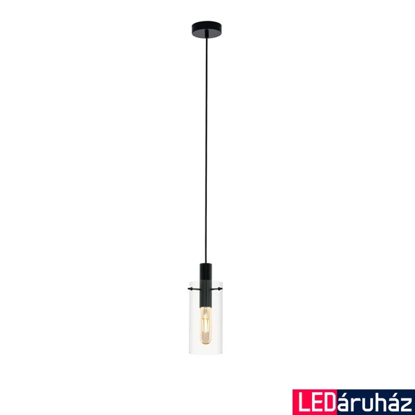 Eglo 97366 Montefino 1 ágú függeszték, fekete, E27 foglalattal, max. 1x60W, IP20