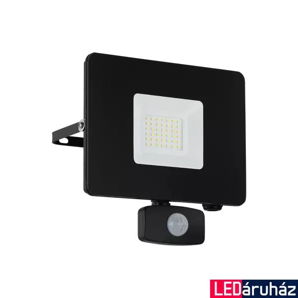 Eglo 97462 Faedo 3 kültéri LED reflektor, fekete, 2750 lm, 5000K természetes fehér, beépített LED, 30W, IP44