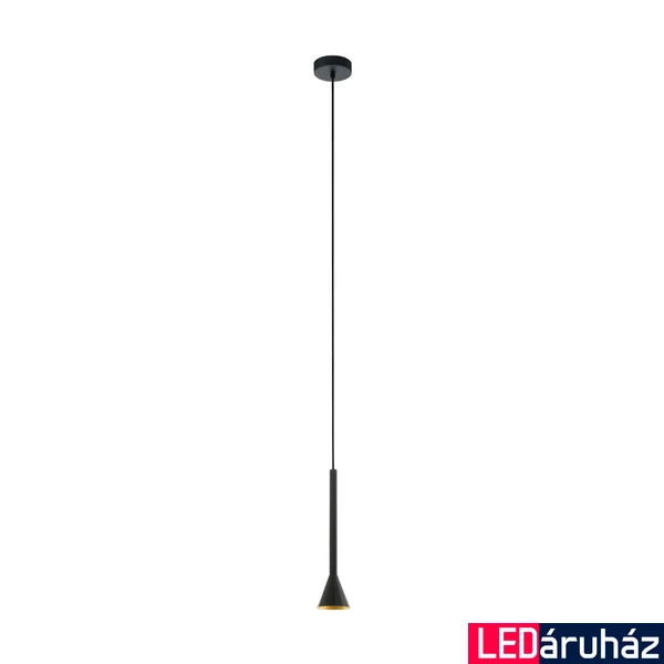 Eglo 97604 Cortaderas 1 ágú függeszték, fekete, GU10 foglalattal, max. 1x5W, IP20
