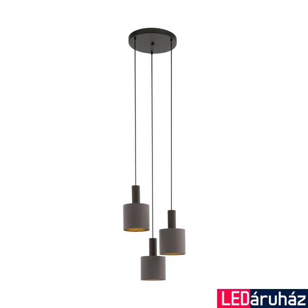 Eglo 97684 Concessa 1 több ágú függeszték, barna, E27 foglalattal, max. 3x60W, IP20