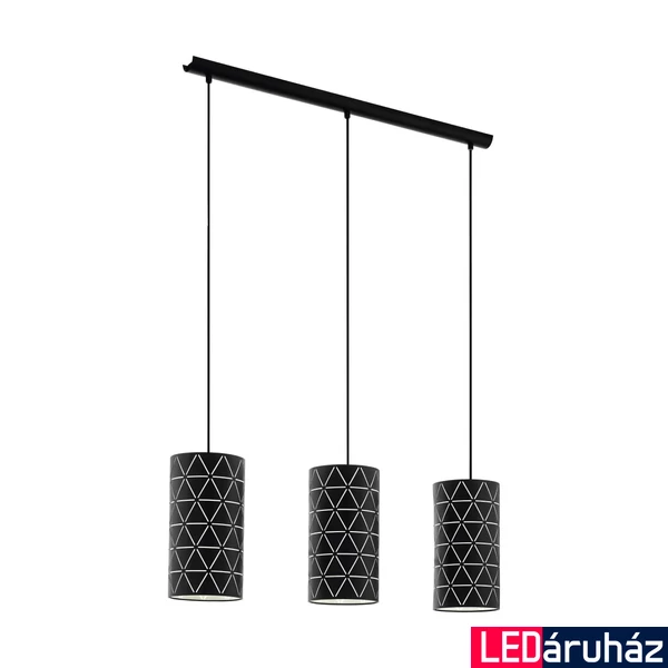 Eglo 98353 Ramon több ágú függeszték, fekete, E27 foglalattal, max. 3x40W, IP20