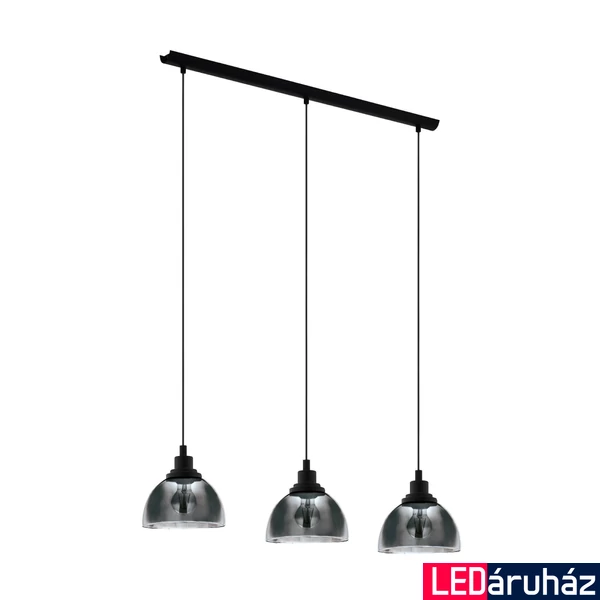 Eglo 98384 Beleser több ágú függeszték, fekete, E27 foglalattal, max. 3x60W, IP20