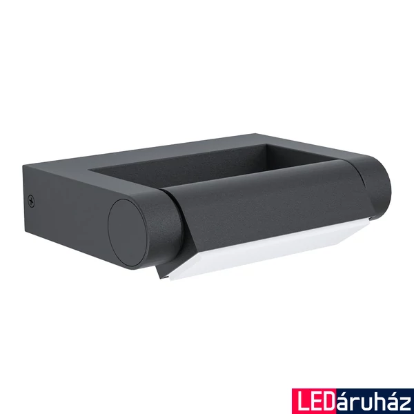 Eglo 98707 Brianza kültéri fali lámpa, fekete, 500 lm, 3000K melegfehér, beépített LED, 4,8W, IP44
