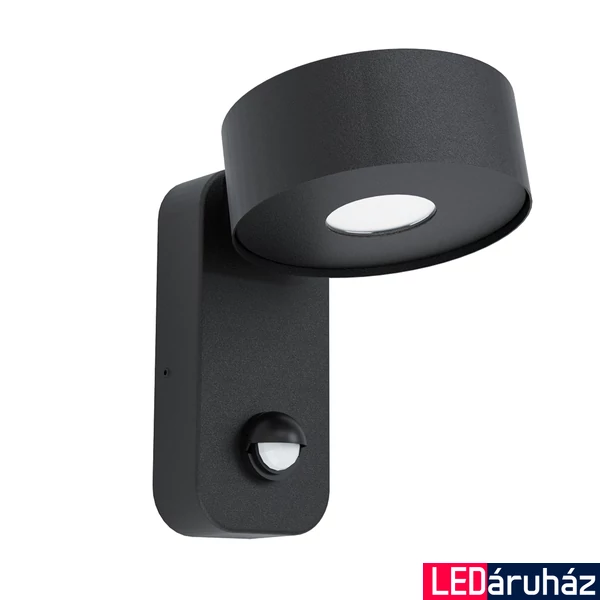 Eglo 98738 Palosco kültéri fali lámpa, fekete, 500 lm, 3000K melegfehér, beépített LED, 6W, IP44
