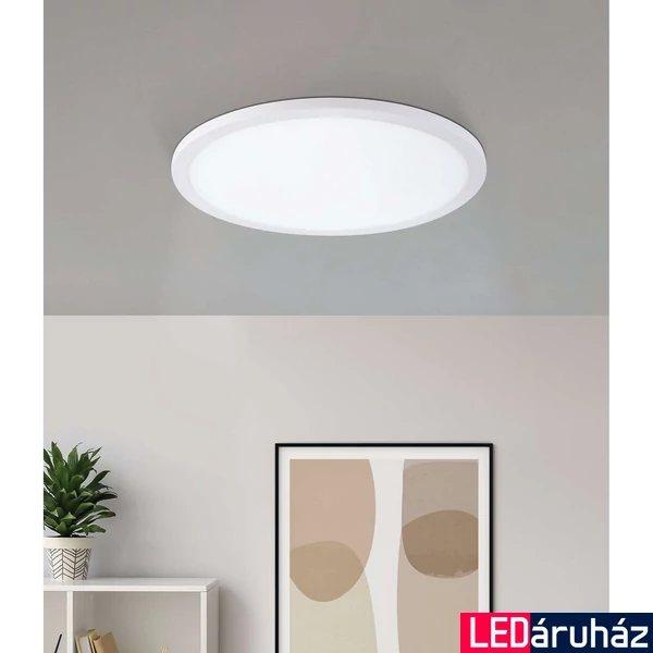 Eglo 98865 Fueva Flex LED panel, süllyesztett, 22,5cm, fehér, kör, 2800 lm, 3000K melegfehér, beépített LED, 22W, IP20, 225mm átmérő