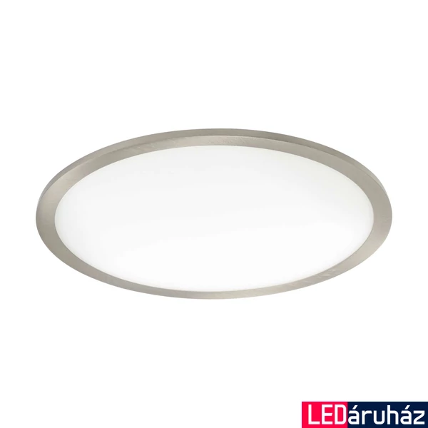 Eglo 98869 Fueva Flex LED panel, süllyesztett, 22,5cm, nikkel, kör, 2800 lm, 4000K természetes fehér, beépített LED, 22W, IP20, 225mm átmérő