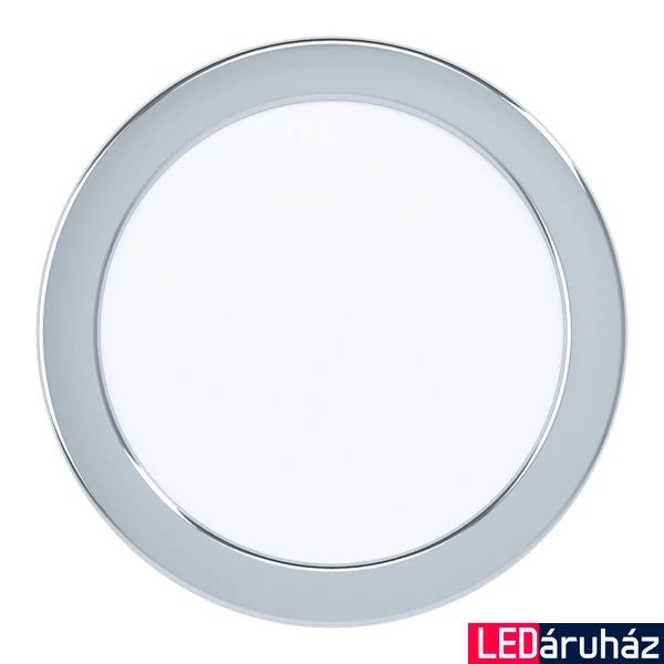 Eglo 99205 Fueva 5 fürdőszobai LED panel, króm, kör, 1350 lm, 3000K melegfehér, beépített LED, 11W, IP44, 166mm átmérő