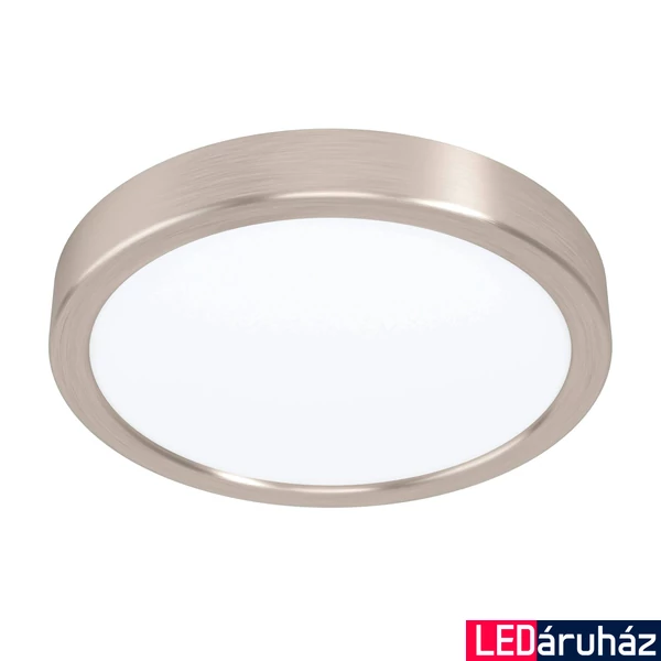 Eglo 99229 Fueva 5 LED panel, nikkel, kör, 2100 lm, 4000K természetes fehér, beépített LED, 17W, IP20, 210mm átmérő