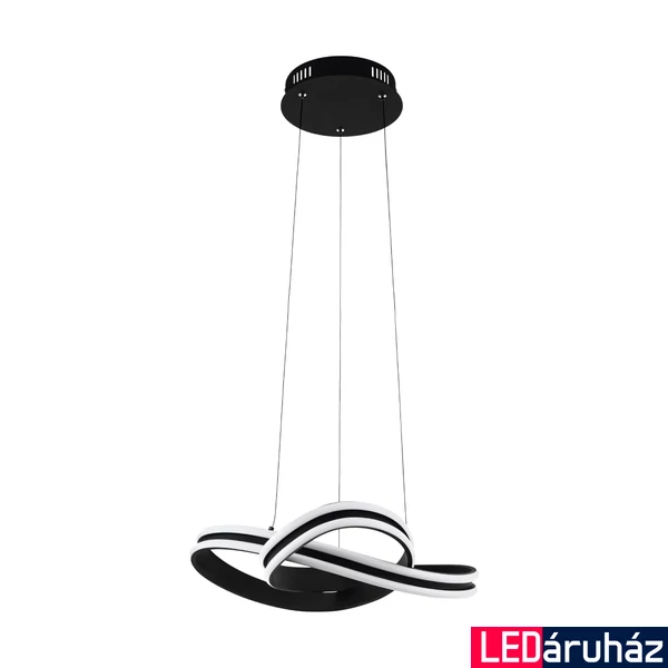 Eglo 99249 Corredera 1 ágú függeszték, fekete, 5000 lm, 3000K melegfehér, beépített LED, 2x18W, IP20