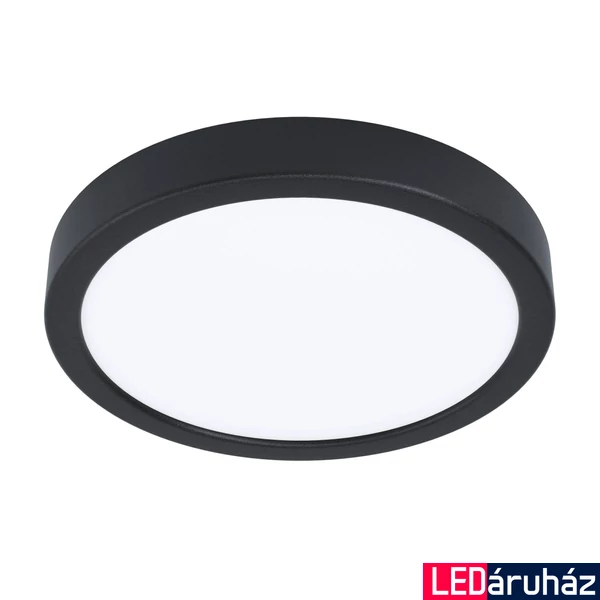 Eglo 99263 Fueva 5 LED panel, fekete, kör, 2000 lm, 3000K melegfehér, beépített LED, 17W, IP20, 210mm átmérő