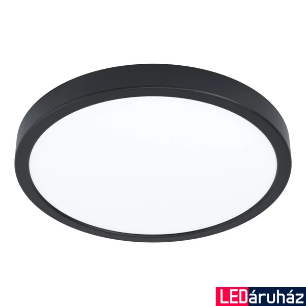 Eglo 99267 Fueva 5 fürdőszobai LED panel, fekete, kör, 2400 lm, 3000K melegfehér, beépített LED, 20,5W, IP44, 285mm átmérő