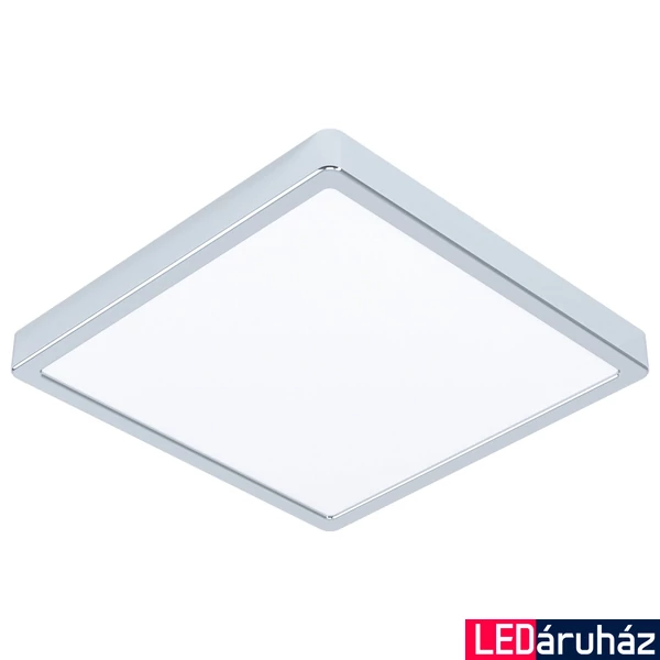 Eglo 99269 Fueva 5 fürdőszobai LED panel, króm, szögletes, 2400 lm, 3000K melegfehér, beépített LED, 20,5W, IP44, 285x285 mm