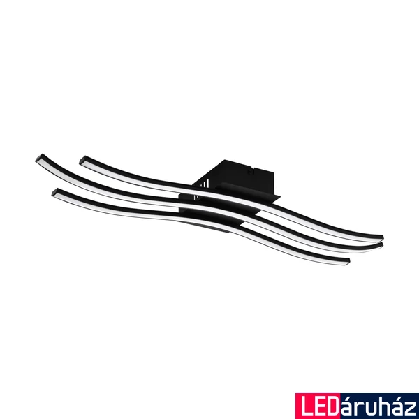Eglo 99322 Roncade 1 mennyezeti lámpa, fekete, 4600 lm, 3000K melegfehér, beépített LED, 36W, IP20