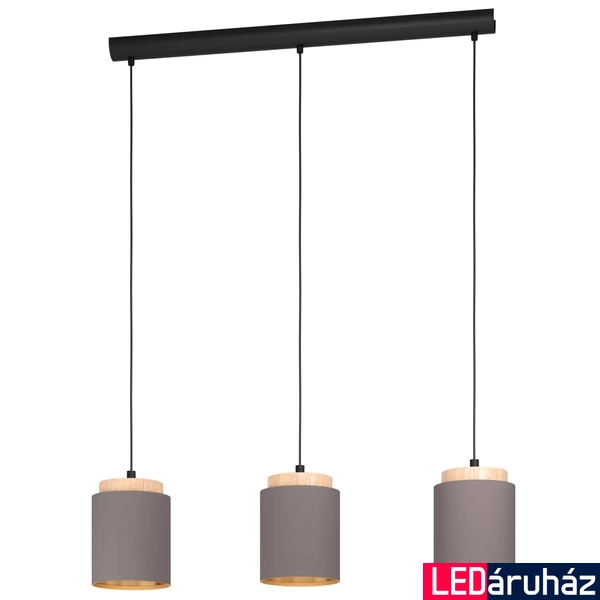 Eglo 99446 Albariza több ágú függeszték, szürke, E27 foglalattal, max. 3x40W, IP20