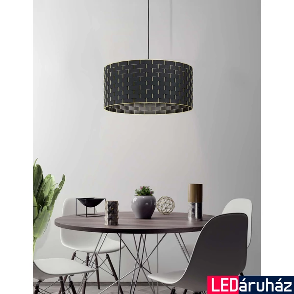 Eglo 99525 Marasales 1 ágú függeszték, fekete, E27 foglalattal, max. 1x40W, IP20