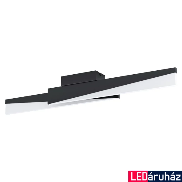 Eglo 99561 Isidro mennyezeti lámpa, fekete, 2700 lm, 3000K melegfehér, beépített LED, 2x11W, IP20