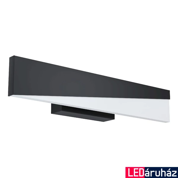 Eglo 99563 Isidro fali lámpa, fekete, 1050 lm, 3000K melegfehér, beépített LED, 9W, IP20