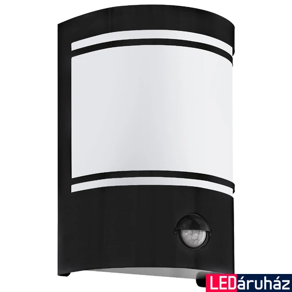 Eglo 99566 Cerno kültéri fali lámpa, mozgásérzékelővel, fekete, E27 foglalattal, max. 1x40W, IP44