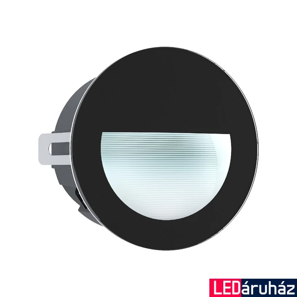 Eglo 99576 Aracena kültéri süllyesztett lámpa, fekete, 300 lm, 4000K természetes fehér, beépített LED, 2,5W, IP65