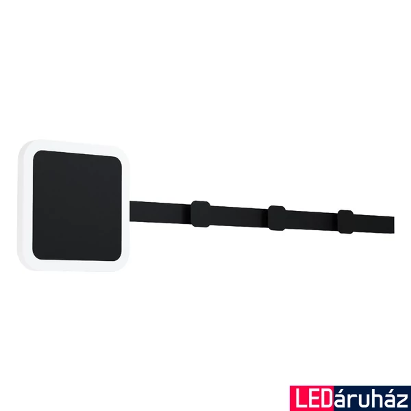 Eglo 99595 Cartignano fali lámpa, ruhafogas/akasztó funkcióval, fekete, 900 lm, 3000K melegfehér, beépített LED, 7,8W, IP20