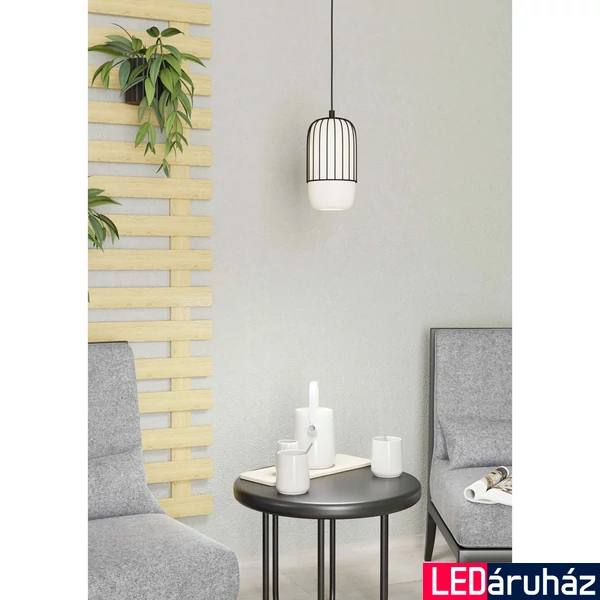 Eglo 99618 Muleges 1 ágú függeszték, fekete, E27 foglalattal, max. 1x40W, IP20