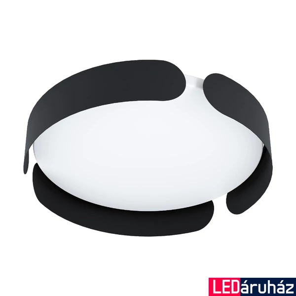 Eglo 99621 Valcasotto mennyezeti lámpa, fekete, 2500 lm, 3000K melegfehér, beépített LED, 21,6W, IP20