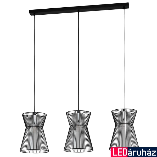 Eglo 99634 Maseta több ágú függeszték, fekete, E27 foglalattal, max. 3x40W, IP20