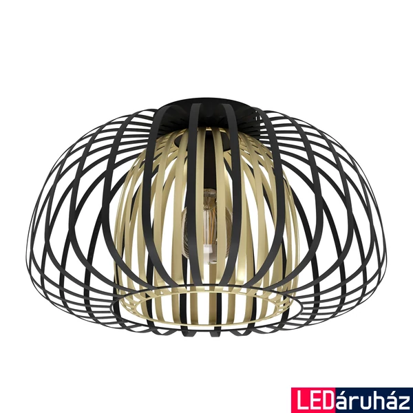 Eglo 99664 Encinitos mennyezeti lámpa, arany színű részletekkel, fekete, E27 foglalattal, max. 1x40W, IP20