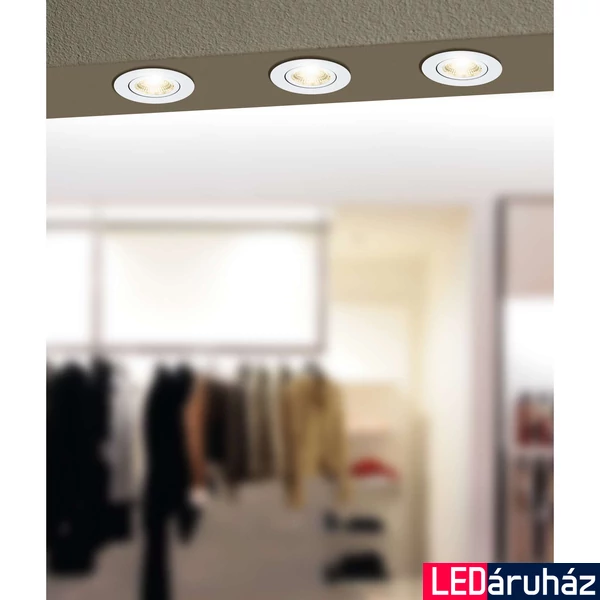 Eglo 99671 Saliceto-Z mennyezeti lámpa, billenthető, fehér, 400 lm, 2700K-6500K szabályozható, beépített LED, 5W, IP20